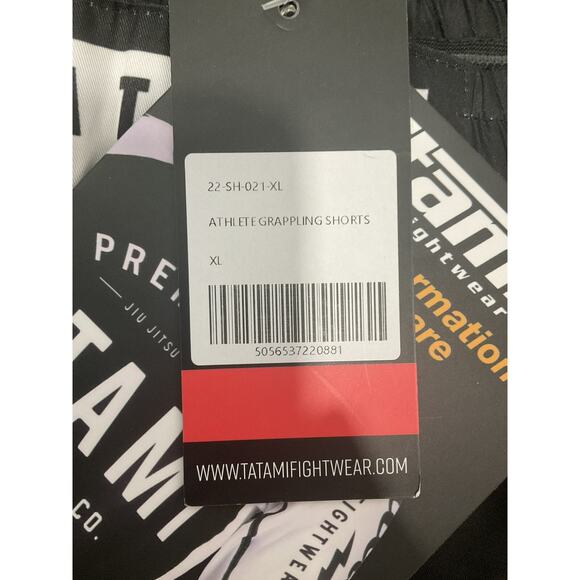 Tatami Athlete Grappling Shorts In Black Sz XL NWT - Picture 10 of 12